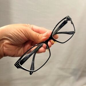 BCBG Black glasses with Swarovski rhinestones